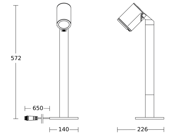 Spot way sc 24v avec détecteur de mouvement & bluetooth - Steinel - 089320