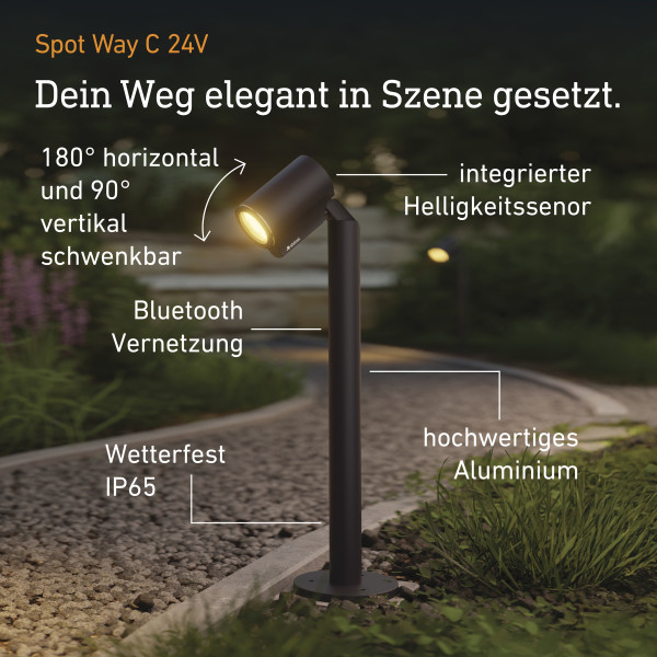 Spot way c 24v sans détecteur de mouvement, avec bluetooth - Steinel - 089337