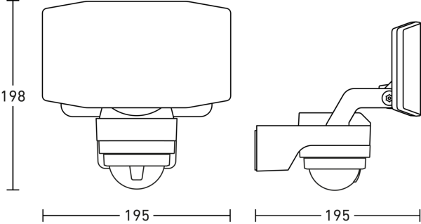 Projecteur xled pro expanse sc avec détecteur de mouvement & bluetooth blanc - Steinel - 093945