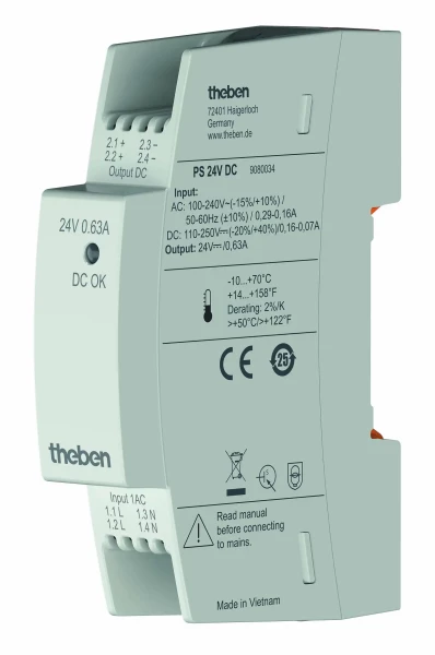 Alimentation theben ps 24v dc largeur 1 module - Theben - 9080034