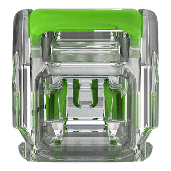 Borne de raccordement Wago 221 Green 2x4mm² à leviers (blister de 12 bornes) - Wago - 2212431/995012