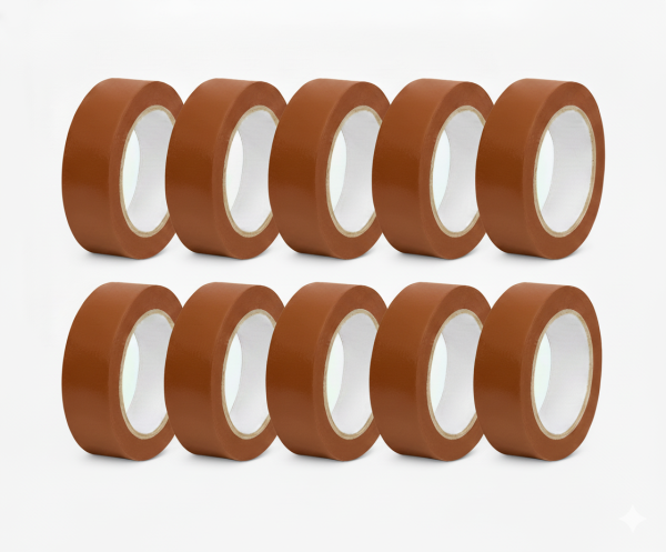 Ruban isolant brun Klauke 15mm x 10m en PVC et adhésif - usage courant électrique - Klauke - RIS1