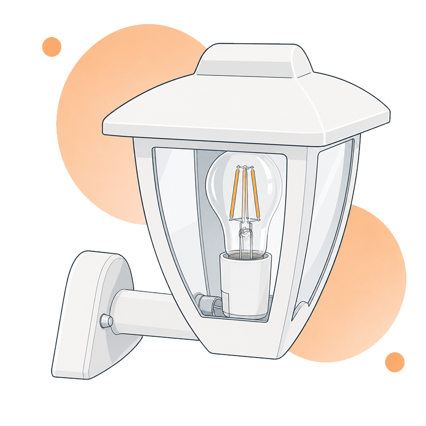 Éclairage extérieur : luminaires et protections